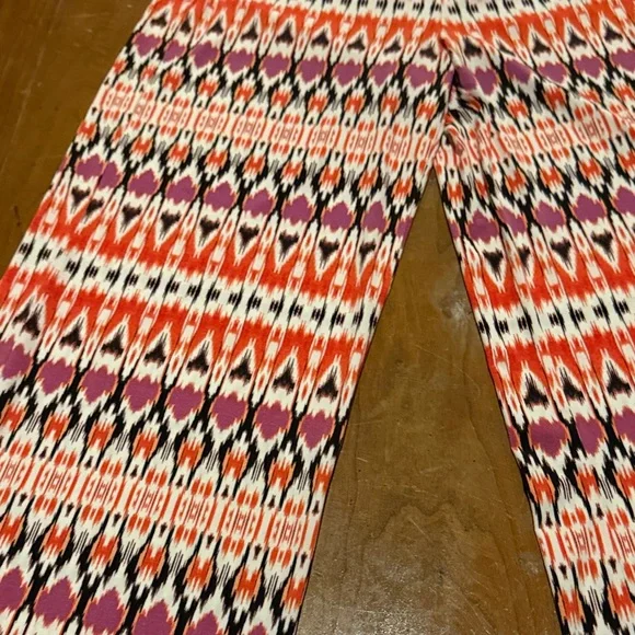 Boston Proper Red and Purple Patterned Pants - Picture 13 of 14